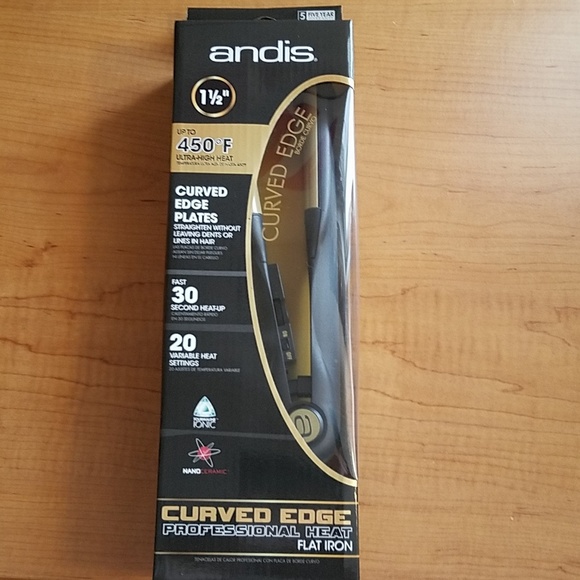 NWT flat iron with curved edge - Picture 2 of 8